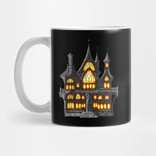 Gothic Victorian Book House Mug